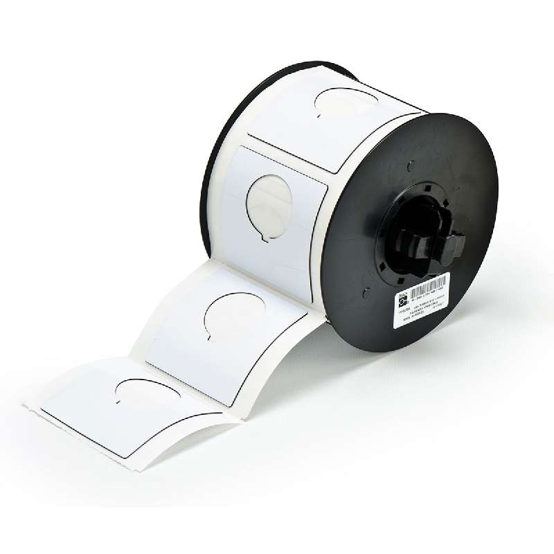 BBP™31 Label, Raised Profile Polyester, 2.4" x 2.4", 145/Roll, White Gloss