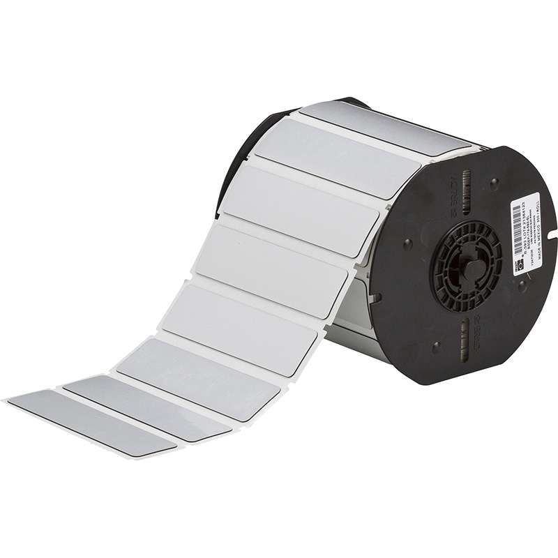 Foam-backed gloss polyester label with thick construction