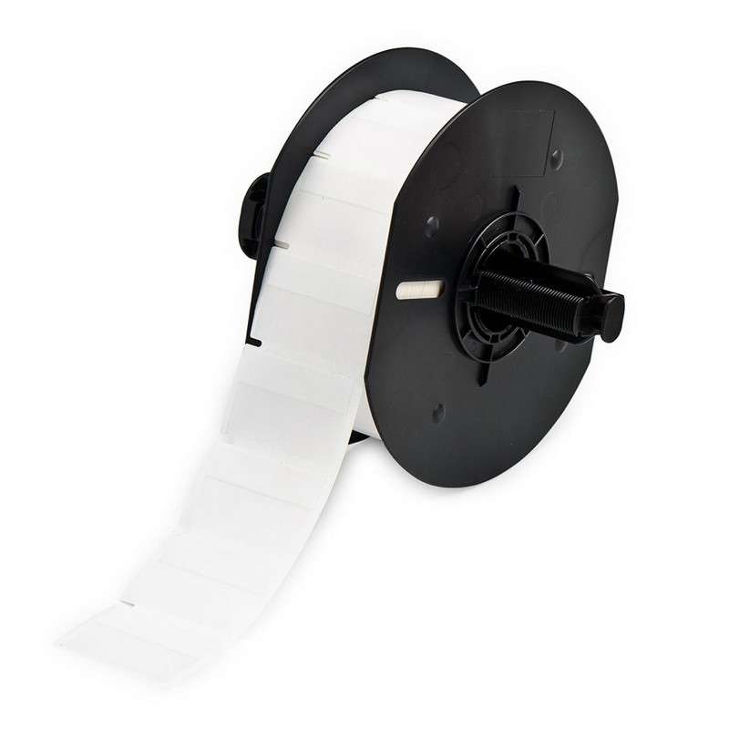 BBP33 Self-Laminating Vinyl Labels, Translucent White, 1" x 1-1/2", 1250 per Roll