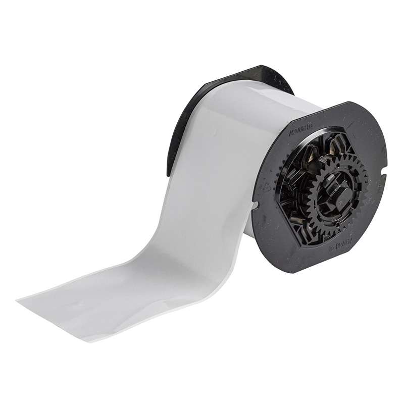 B33 Series Labels, Metallic, Non-Metal Polyester, Satin, Silver, 3" x 100'