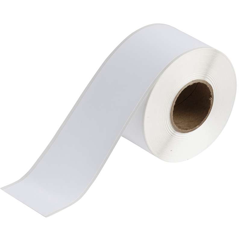 BradyJet J2000 UL Approved Polyester Printer Labels,White, 2.25" X 100'