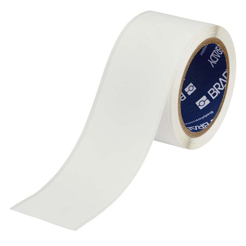 Continuous Polypropylene Labels, Chemical Resistant, Cryogenic, 3" Core, 2.25" x 50'