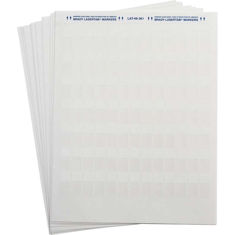 LASER PRINTABLE LABELS 0.5"X1.25", 1K/PKG