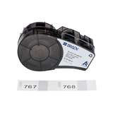 M21 Series Pre-sized High-Adhesion Nylon Labels 0.5" H x 0.75" W BK/WH redirect to product page