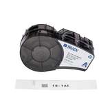 M21 Series Pre-sized High-Adhesion Nylon Labels 0.75" H x 2" W BK/WH redirect to product page