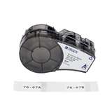 M21 Series Pre-sized High-Adhesion Nylon Labels 0.75" H x 1" W BK/WH redirect to product page