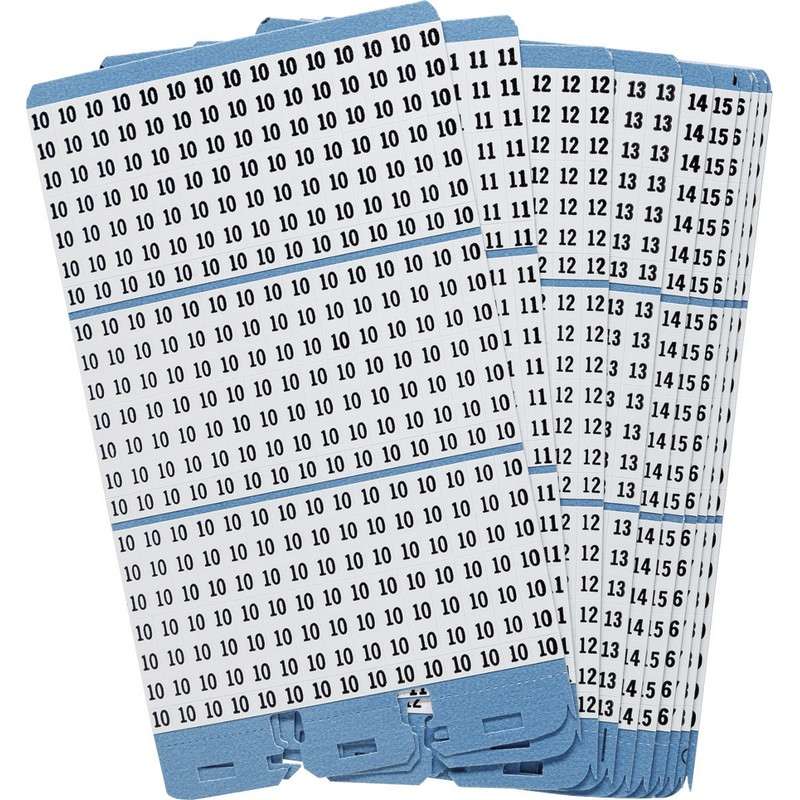 Vinyl Cloth Porta Pack Refill Page Legend:10-19