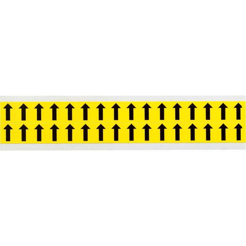 3420 Series Arrow Symbol, Black on Yellow, 32 per Card