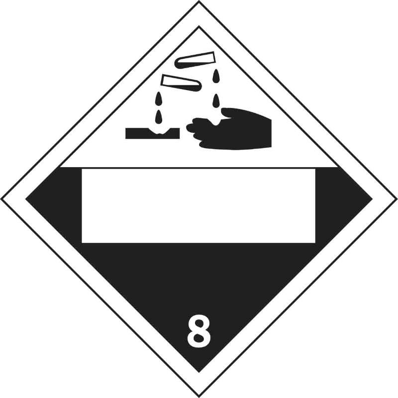 DOT Vehicle Placards Class 8