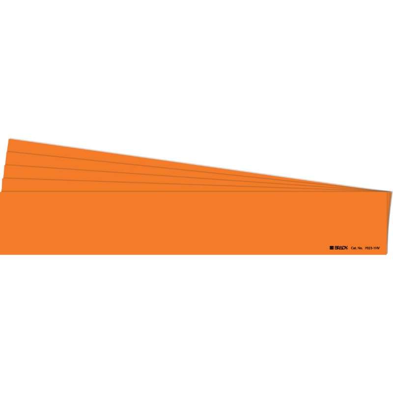 Blank Pipe Marker Style 1HV Orange 1 per Card, 5 PK