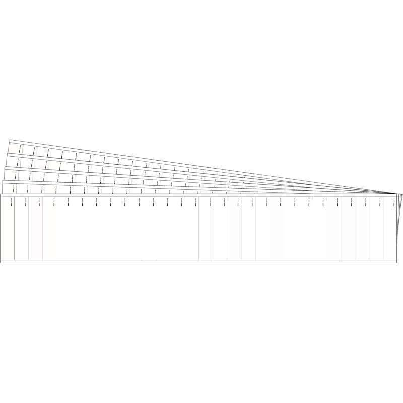 Blank Pipe Marker Style 28 White 28 per Card, 5 PK