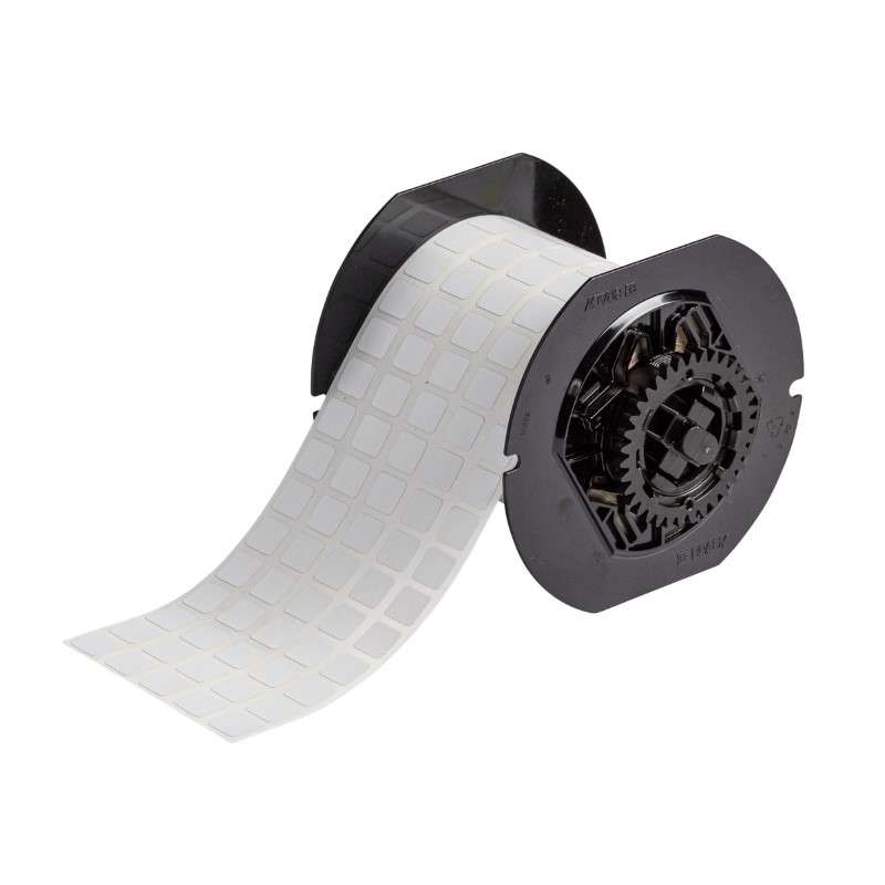 B33 Series Polyester Permanent Labels 0.437in H x 0.5in W WT 10000/RL