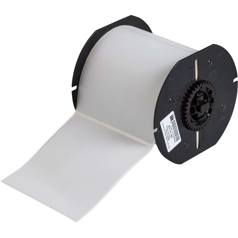 B33 Series Metallized Polyester Permanent Labels 4in H x 4in W LGT GR 300/RL