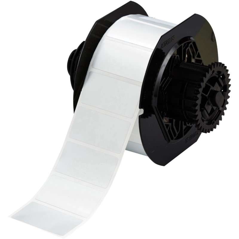 B33 Series Metallized Polyester Labels 1in H x 2in W Silver 1500/RL