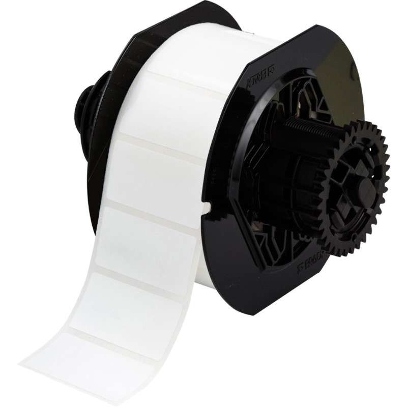 B33 Series General Identification Vinyl Labels 1 in H x 2 in W White 1000/RL
