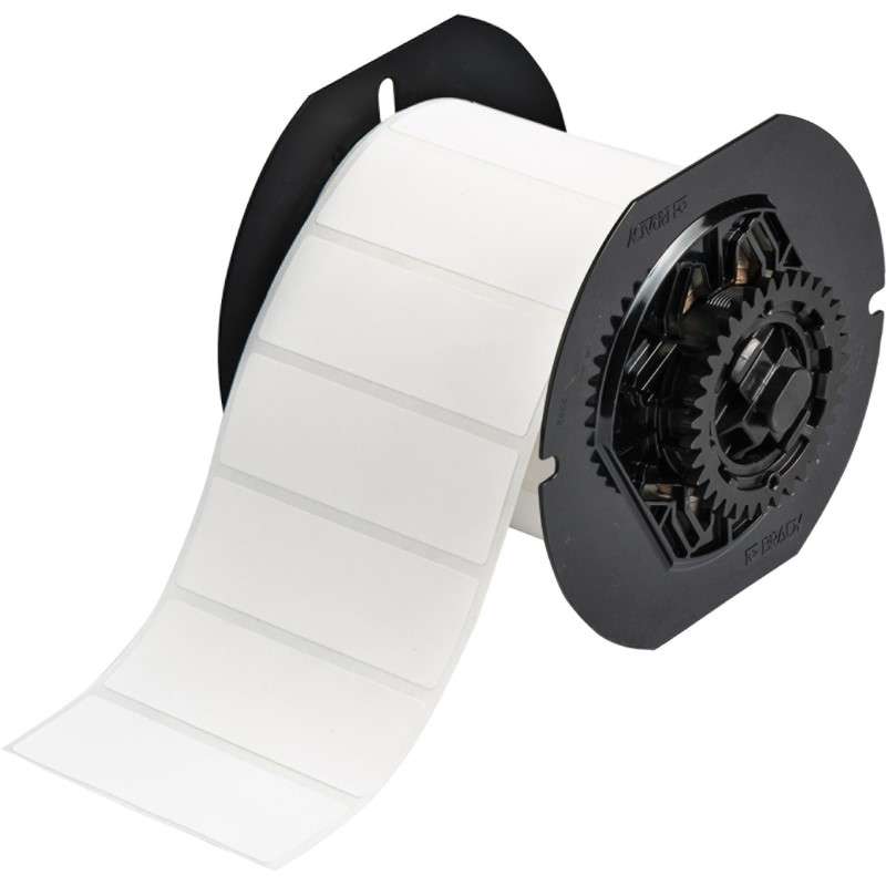 B33 Series Eco-Friendly Matte WT Polyester Labels 1 in H x 3 in W WT 1500/RL