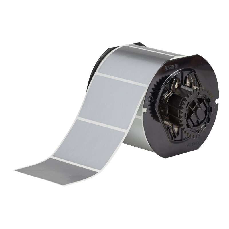 B33 Series Metallic Non-Metal Polyester Labels 2in H x 3in W Silver 700/RL