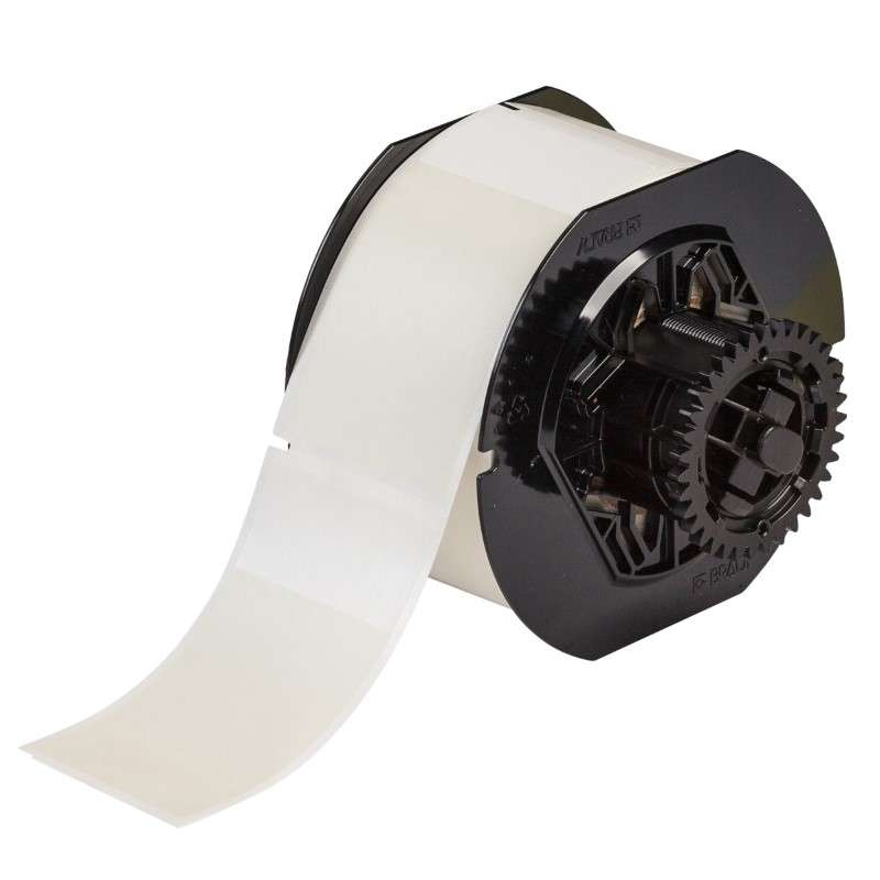 B33 Series Self Lam Vinyl Wire Wraps 3.75in H x 2in W WT/CL 400/RL