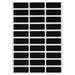 B33 Series Matte Black Polyester Labels 0.375 in H x 1 in W Black 7000/RL