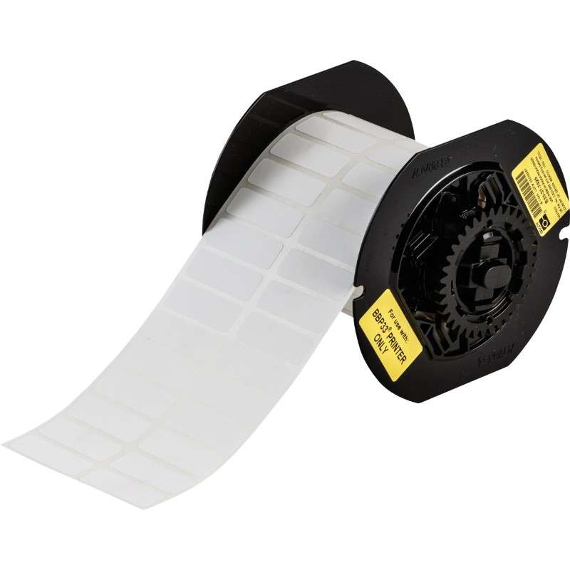 B33 Series White Polypropylene Laboraty Labels, 0.5 x 1.5", 1500/RL