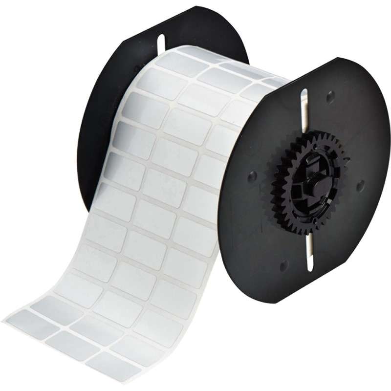 B33 Metallized Glossy Polyester with 2 mil Adhesive Labels 0.5 X 1" Fit