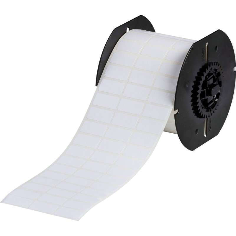 B33 Series Wire Marking Labels with Permanent Adhesive, 0.5 x 1", White, 5000 Labels per Roll