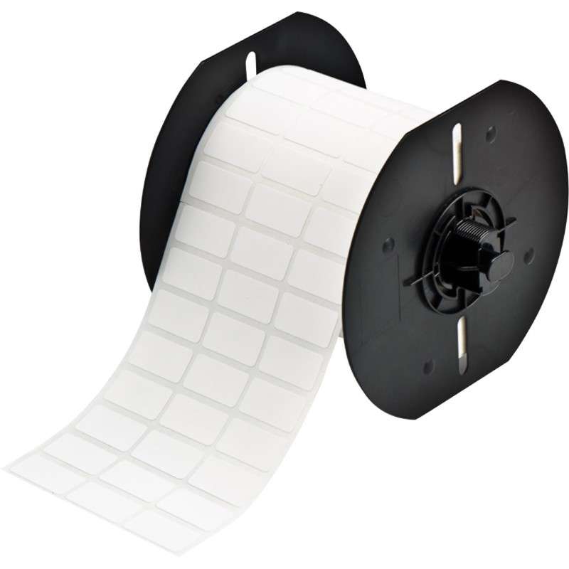 B33 Series General Identification Vinyl Labels 0.5 in H x 1 in W White 7000/RL