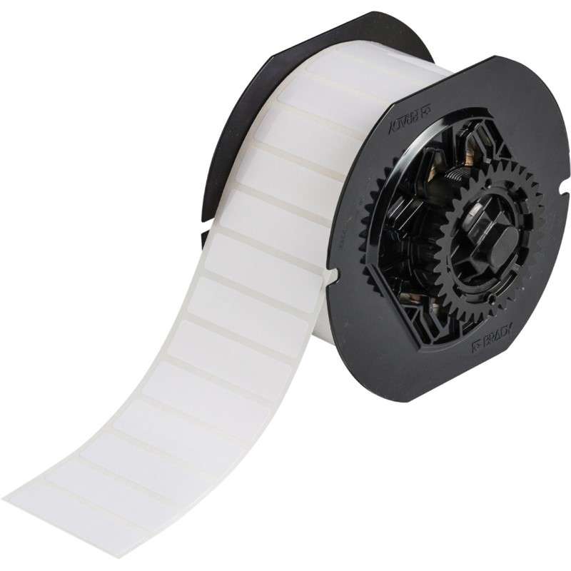 B33 Series with Permanent Acrylic Adhesive Labels 0.5in H x 2in W WT 2500/RL
