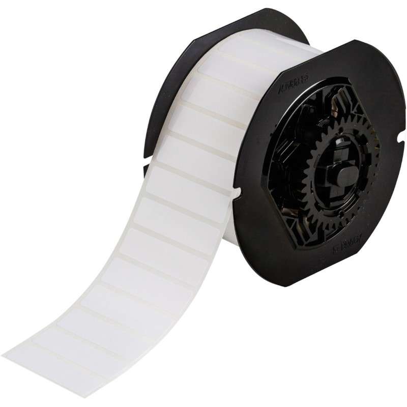 B33 Series Self-Extinguishing Polyester Labels 0.5 in H x 2 in W White 2500/RL