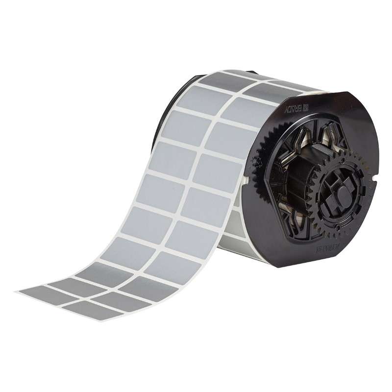 B33 Series Metallic Non-Metal Polyester Labels 0.75in H x 1.5in W Silver 3300/RL