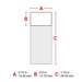 B33 Series Self Lam Vinyl Wire Wraps 1.75in H x 0.75in W WT/CL 3500/RL