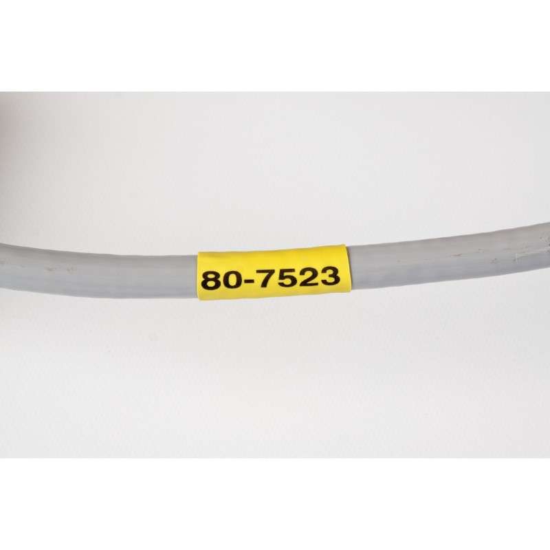 B33 Series PermaSleeve Single-Sided Polyolefin Wire Marking Sleeve, White, 0.75 x 1", 500 per Roll