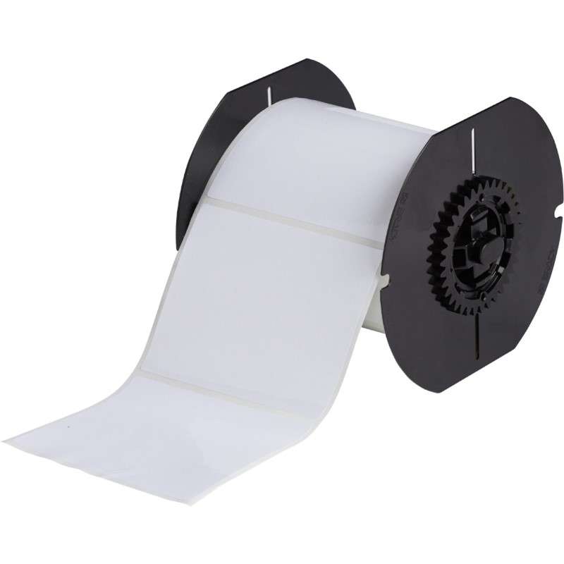 B33 Series General Identification Vinyl Labels 3 in H x 4 in W White 500/RL