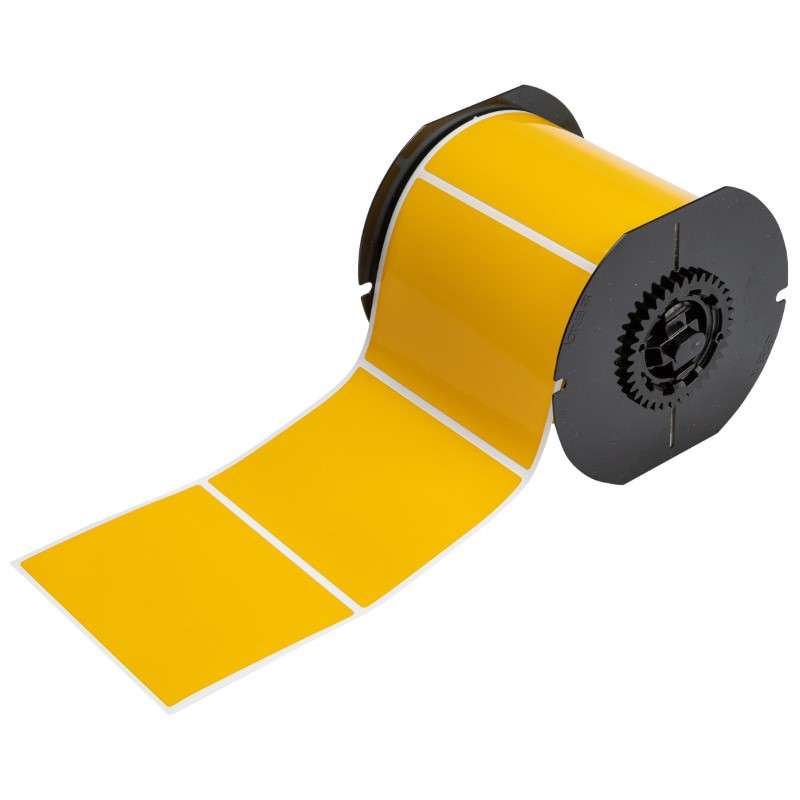 B33 Series Weather Resistant Outdoor Polyester Labels 3 in H x 4 in W YL 400/RL