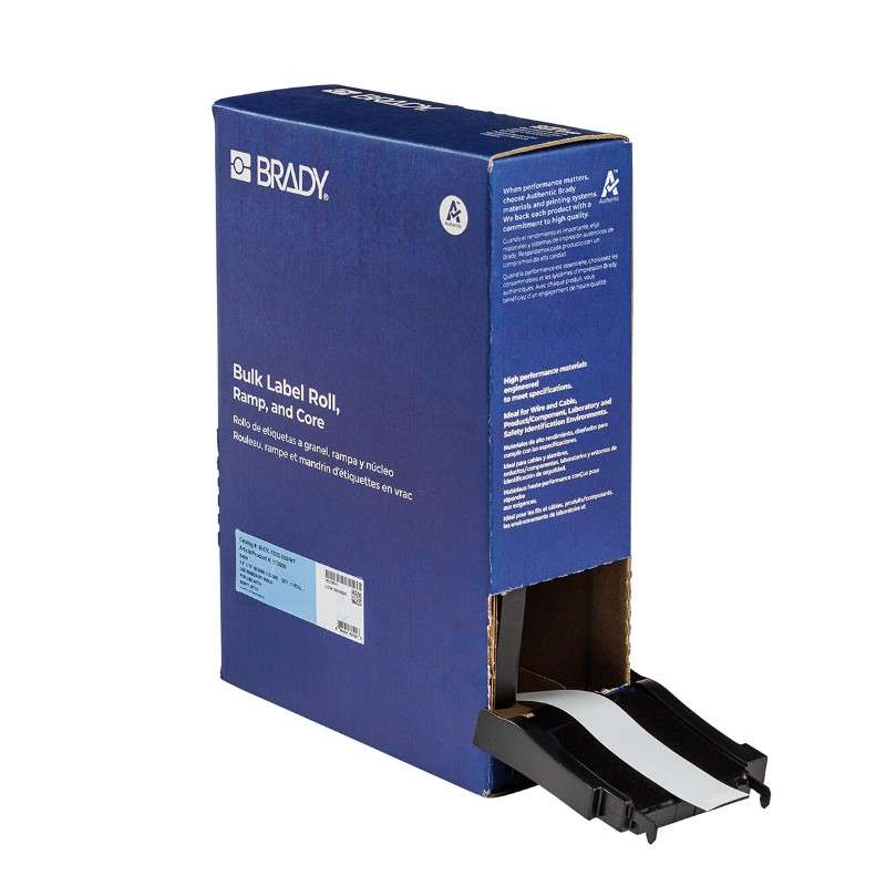 Magnetic Polyester Labels Tape, Bulk, for M710 Printer - 1" x 25', White