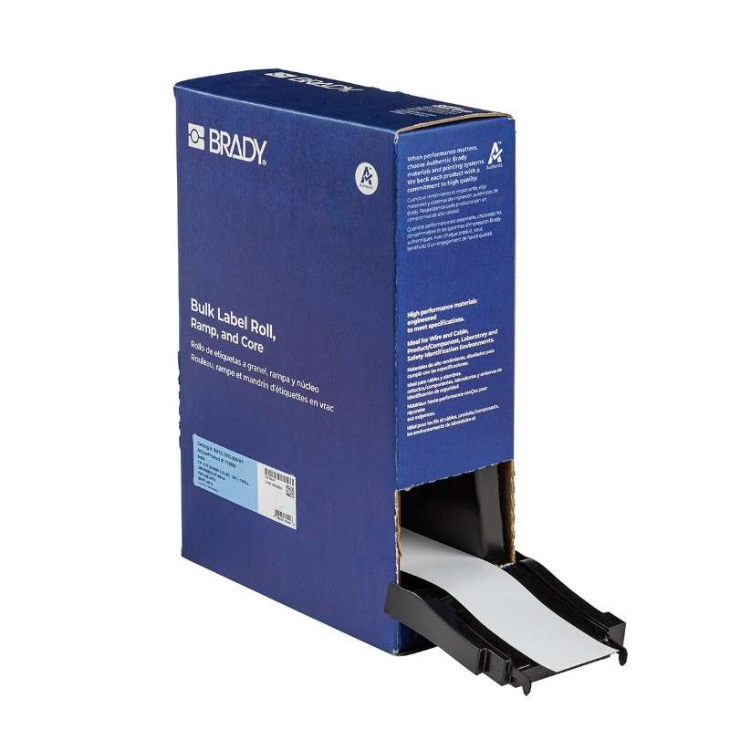 Magnetic Polyester Labels Tape, Bulk, for M710 Printer - 1.8" x 25', White