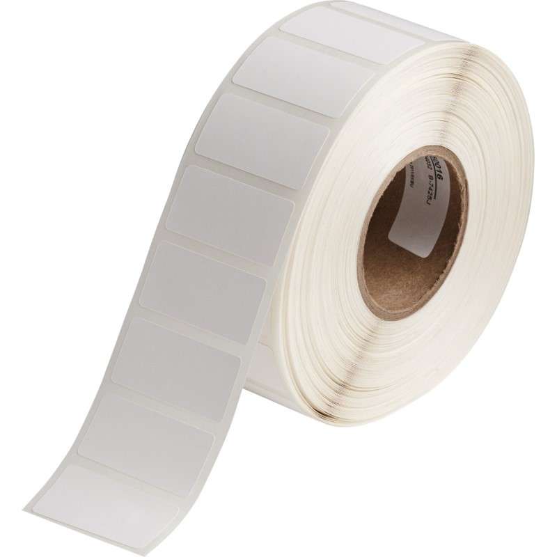 BradyJet J2000 UL Listed Polyester Labels 0.75 in H x 1.5 in W White 1000/RL