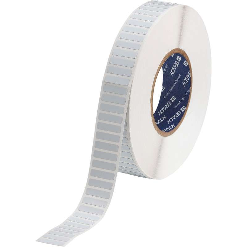 Laser Markable Polyimide Labels, Glossy White, 0.25 x 1.00", 10,000 per Roll