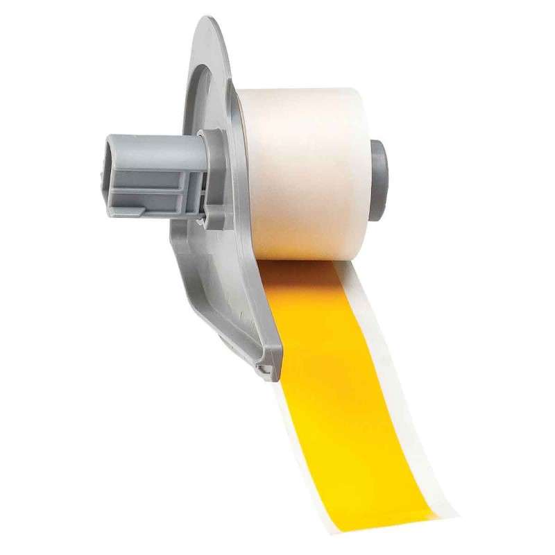 Low-Halide Multi-Purpose Polyester Label Tape for M710 Printer - 1" x 50', Yellow