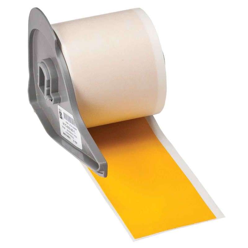 Cold Temperature Application Multi-Purpose Polyester Label Tape for M710 Printer - 2" x 50', Yellow