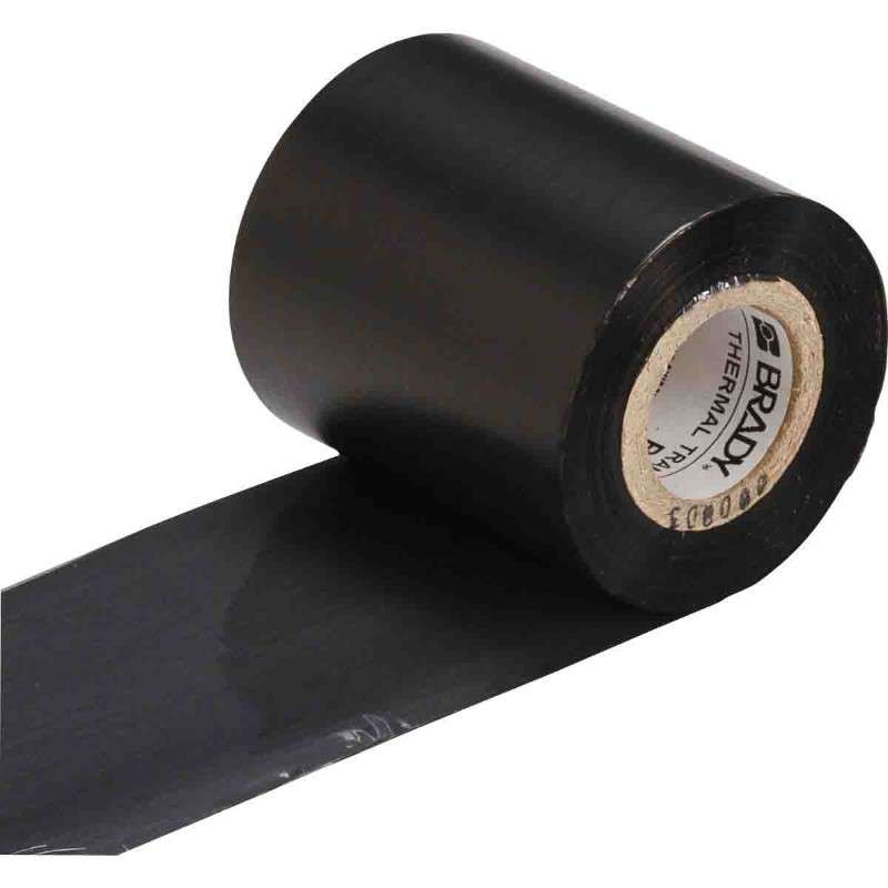 Brady® R4300 Printer Ribbon, Black, 2.36in x 500ft, 1in Core