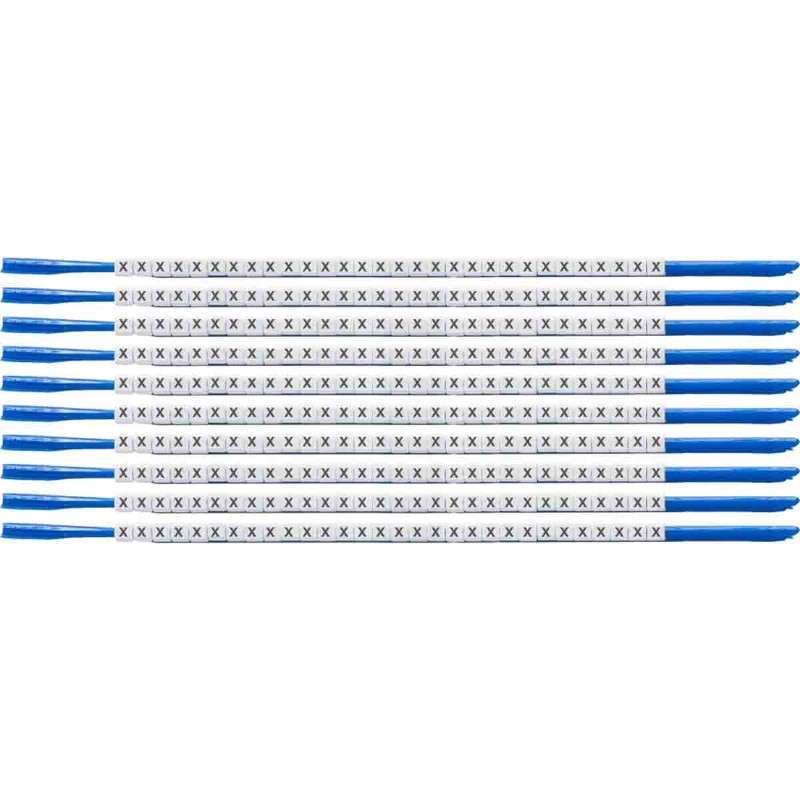Brady® ClipSleeve™ Wire Markers, Size 07, Legend X, Black on White, Pack of 300