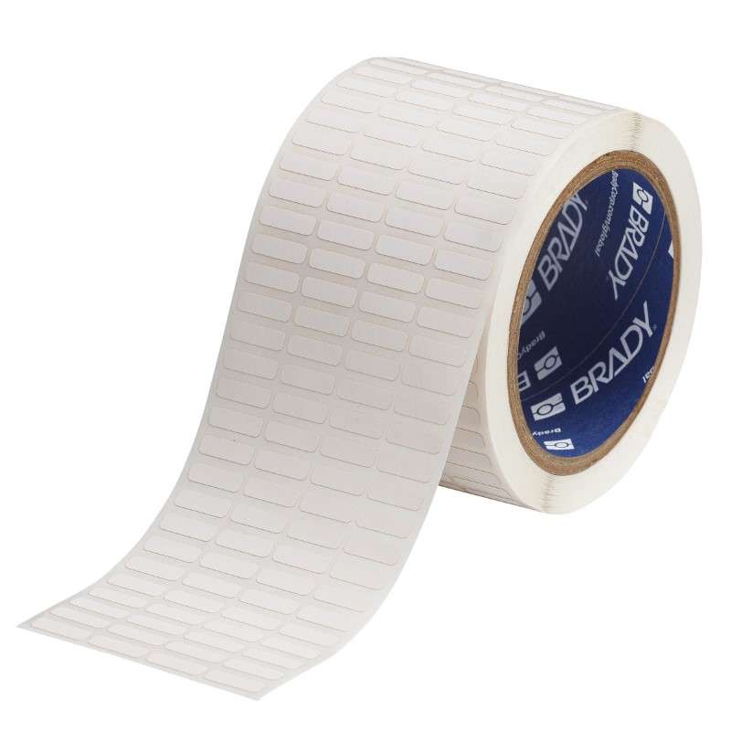 Eco-Friendly Matte White Polyester Labels 0.2 in H x 0.65 in W White 10000/RL