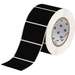 General Purpose Polyester Label on a 3" Core, Clear on Black, 2 x 3", 1000 per Roll
