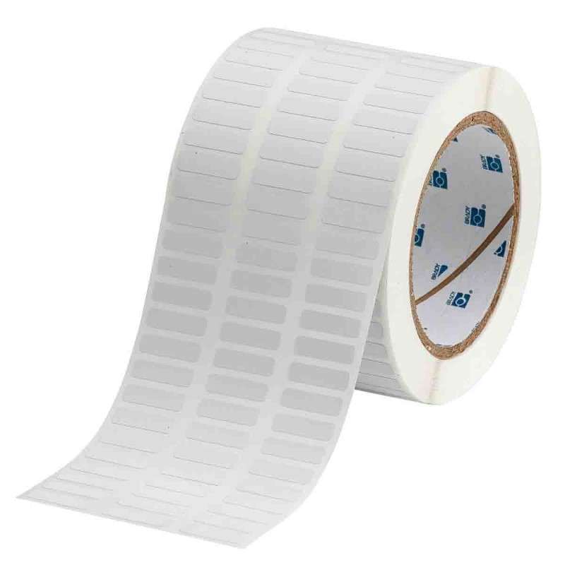 Polyvinylfluoride Cable and Wire Bundle Labels, 3" Core, White, 0.25 x 0.90", 10,000 per Roll