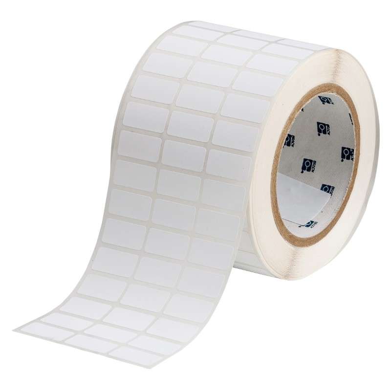 Eco-Friendly Matte White Polyester Labels 0.5 in H x 1 in W White 10000/RL