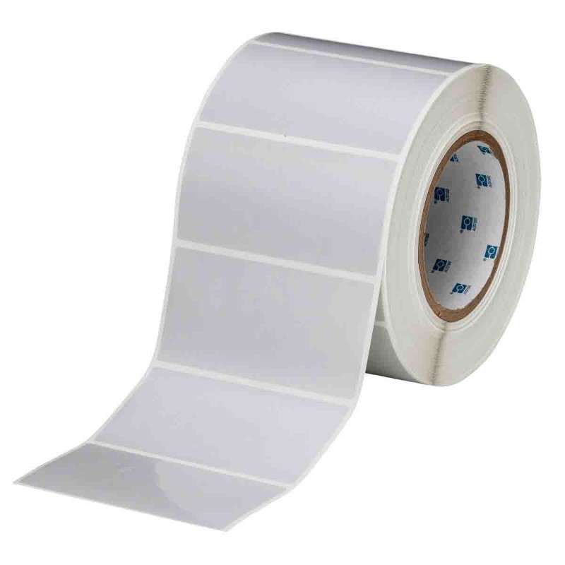 3" Core Matte Silver Polyester with Rubber Adhesive Labels, 3" x 2", 1,000/RL