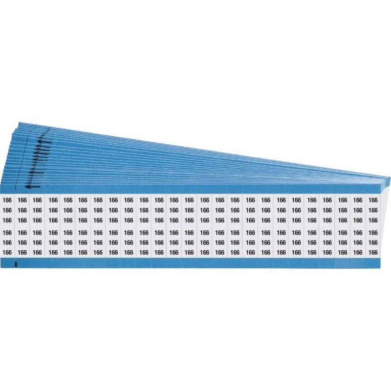 Brady® Numerical Legend Vinyl Cloth Wire Mark Card,25/Pack