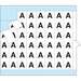 Minus Sign Wire Markers, Black on White, 25 Cards per Package