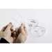 Aggressive Adhesive Multi-Purpose Clear Polyester Labels 0.5 x 1 BK/CL RL/280